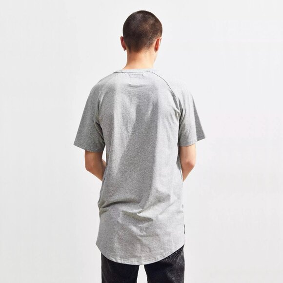 Fairplay Heather Grey Gray Raglan Venice Short Sleeve T Shirt Tee Athleisure - Picture 2 of 16